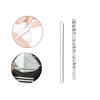100 pièces nez pont bande Clip masque facial bricolage matériel auto-adhésif plat en aluminium outils
