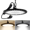 100 W/150/200 W haute baie LED lumière UFO forme LED lustre adapté au hangar industriel entrepôt usine ferme gymnase