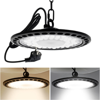 100 W/150/200 W haute baie LED lumière UFO forme LED lustre adapté au hangar industriel entrepôt usine ferme gymnase