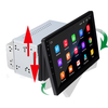 10, 1 pouces 2 DIN pour Android 8.1 Voiture Stéréo Quad Core 2 + 32 Go Écran rotatif à 180 degrés GPS WIFI Mic Mirror Lin