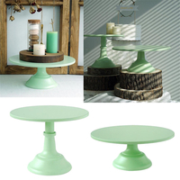 10/12 pouce fer vert gâteau rond support piédestal porte-dessert décorations de noce
