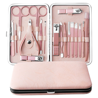 10/13/15/18 pièces en acier inoxydable coupe-ongles ensemble manucure ensemble outil à ongles