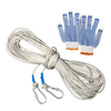10/15/20 / 30m Kits doutillage durgence pour gant de mousqueton en acier inoxydable