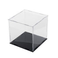 10/20 / 30cm Acrylique Boîte de vitrine Boîte de protection anti-poussière modèle dauto-assemblage