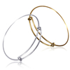 10/20 pcs argent plaqué extensible réglable en vrac fil enroulé bracelet bracelet