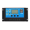 10/20/30/40/50A 12V / 24V Light & Time Control Auto Adapte Solaire Charge Controller Dual USB Port LED Indicator PWM Sol