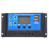 10/20/30A 12 / 24V LCD double panneau solaire USB Batterie régulateur de charge régulateur