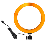 10, 3 pouces RGBW Couleur LED Anneau lumineux Mackup Fill Light pour la photographie Selfie Vlog Youtube Live Broadcast M