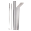 10.5 Pouces en acier inoxydable Pailles Set Paille réutilisable pour 30 oz Yeti Tumbler Pailles à boire Brosse
