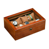 10/7 oreiller de montre en bois avec boîte de montre de lucarne boîte de rangement de collection daffichage de bijo
