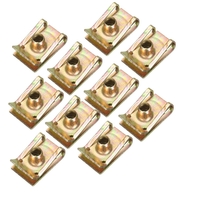 10pcs M6 6mm Sportbike Carénage Spire Vitesse Clips Pince Fixation Vis Écrou Kits Pour Moto Voiture