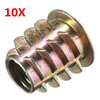 10pcs M8x15mm Cabinet Vis de raccordement Filetage interne Ecrou d