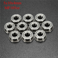 10pcs MF105ZZ 5x10x4mm roulements à billes à bride à double roulement à billes blindé