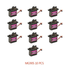 10PCS MG90S RC Micro Plastic Gear Servo 13.4g Motor For ZOHD Volantex Airplane For RC Helicopter Car Boat Model Toy Cont