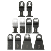 10pcs Mix Saw Blade Set Oscillating Multitools pour Fein Multimaster Bosch Einhell Makita