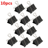  10pcs noire pince-notes poignée pinces lettre filing elliot 51mm