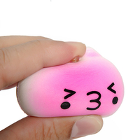 10PCS nouveau visage drôle mignon Kawaii simuler coloré Cartoon Totoro squishy Toy Stress Reliever Téléphone