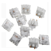 10PCS Pack 5 broches Gateron interrupteur blanc silencieux interrupteur mécanique pour clavier de jeu mécanique