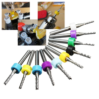 10pcs peu de foret de carte PCB de carbure de tungstène placé peu de gravure de fraise en bout de commande numérique par