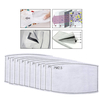 10pcs PM2.5 filtre à insertion de charbon actif à 5 couches filtre de masque de bouche de protection respiratoire