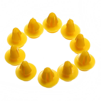 10pcs porte de voiture jaune finition clips de cartes de panneau pour Ford Focus galaxie