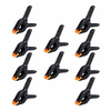 10pcs Ratchet Bar Clamp 2/3/4/6 Inch Woodworking A-Clip Black Wood Working Clip Plastic DIY Ergonomic Grip for Crafts Ph
