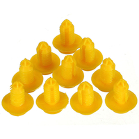 10pcs rover 75 clips zt coup seuil de couverture de la plaque de fixation de finition jaune