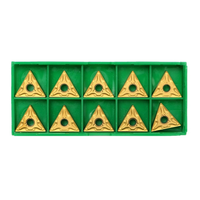 10PCS TNMG160404 Carbide Inserts Gold Blade High Strength Durable Wear Resistant for Finishing Semi-Finishing Cast Iron