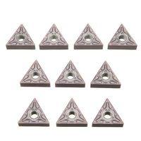 10Pcs TNMG160404-MA VP15TF CNC Carbide Inserts Turtle Turning Tool Holder Inserts