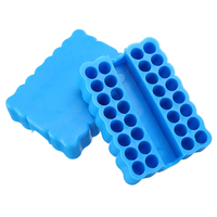 10Pcs Tournevis en plastique Bit Rack de stockage Rack Storage Deck Box 32 trous pour 1/4 pouces tournevis à tige hexago