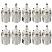 10pcs UHF PL259 connecteur mâle à souder RG8 RG213 LMR400 7D-FB câble