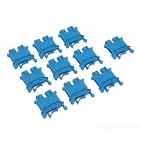 10pcs UK-3N Bornier Feuille De Cuivre Din Rail Combiné Terminal