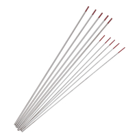 10pcs WT20 1.0x150mm 1.6x175mm électrodes de tungstène pour soudage TIG rouge
