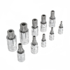 10pcs XZN12 Point Rouge / Bleu Adaptateur Inviolable Point Set Triple Square Spline Bit Socket