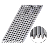 10pcs 150mm SQ2 Embout Carré De Tournevis Embouts Set S2 En Acier 1/4 Pouce Hex Shank Magnétique Pour Pocket Hole Jig Ou