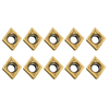10Pcs CCMT09T304 CCMT32.5 Inserts de carbure pour tour d