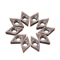 10pcs DCMT070202 inserts en carbure pour porte-outil de tournage SDJCR1010H07