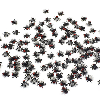 10pcs Jokes Fly Funny Toys Gags Pratique Bugs en plastique Halloween Party Props Voile simulée