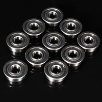 10pcs MF115ZZ 5x11x4mm Roulements à billes à bride Bride 12.5x0.8mm
