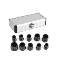 10ppcs Endommagé Boulon Écrou Vis Remover Extracteur Enlèvement Ensemble De Lécrou Enlèvement Socket Outil Filetage