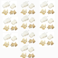 10sets 6 way kit terminal de connecteur 2.8mm pour la broche voiture de moto lame scooter atv