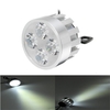10V-85V DC 12W LED Light Motorcycle Scooter Vélo Retroviseur Mirroir Guidon Argent