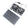 10W 12V Solar Panel with 2X 120MM Exhaust Fan 2500RPM 87CFM Double Ball Bearing for Greenhouse Shed Chicken Coop Pet Hou