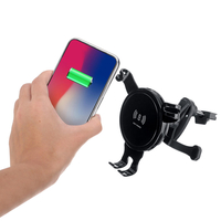 10W Qi support de téléphone de voiture dévent de gravity de chargeur sans fil pour 4.7-6.5 pouces téléphone intelli