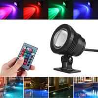 10W RGB LED Lumière Fontaine Piscine Étang Projecteur Sous-Marin Étanche + Télécommande