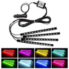 10W SMD5050 12LED Atmosphère de voiture Lumière multicolore Intérieur LED Strip Lampe décorative App Control