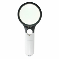 10X 20X 3 LED lumière main loupe lecture loupe loupe verre bijoux artisanat loupe