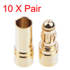 10x prise de connecteur 3.5mm Gold Bullet Banana pour moteur ESC Batterie