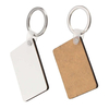 10x rectangle Blank MDF Conseil Key Ring Anneaux de clés d