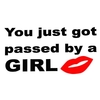 10x20cm Personnalisé Passé par les autocollants de voiture de fille Auto Truck Vehicle Motorcycle Decal